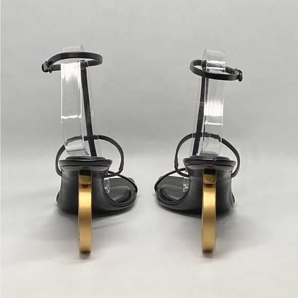 Ferragamo Aglalia Leather Gancini-Heel Sandals size 7 - Picture 8 of 15